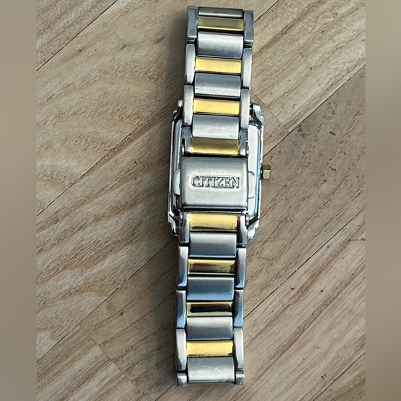 Citizen Eco-Drive Ladies Watch Two Tone Bracelet White Dial Solar - Picture 12 of 15